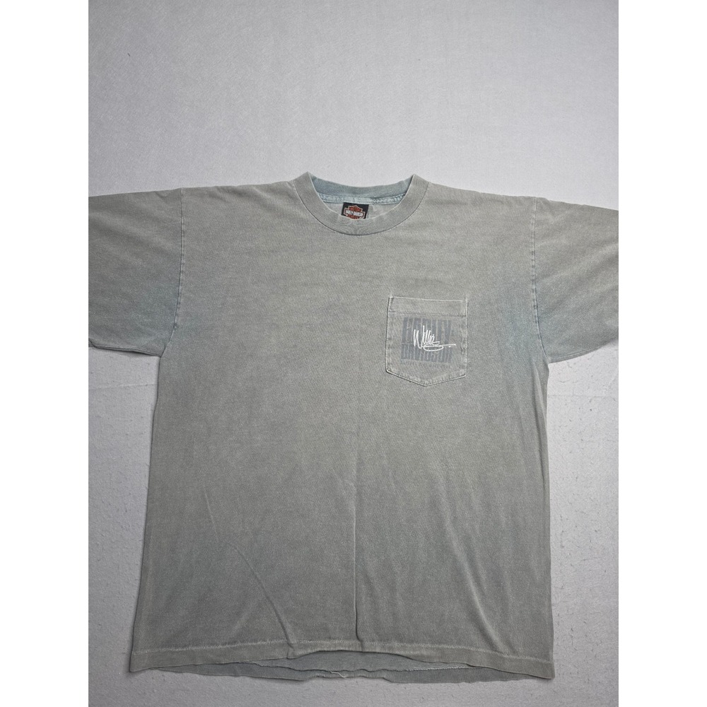 VTG Harley-Davidson T-Shirt Mens Large Gray Cotton Willie Daytona Bike Week 2005